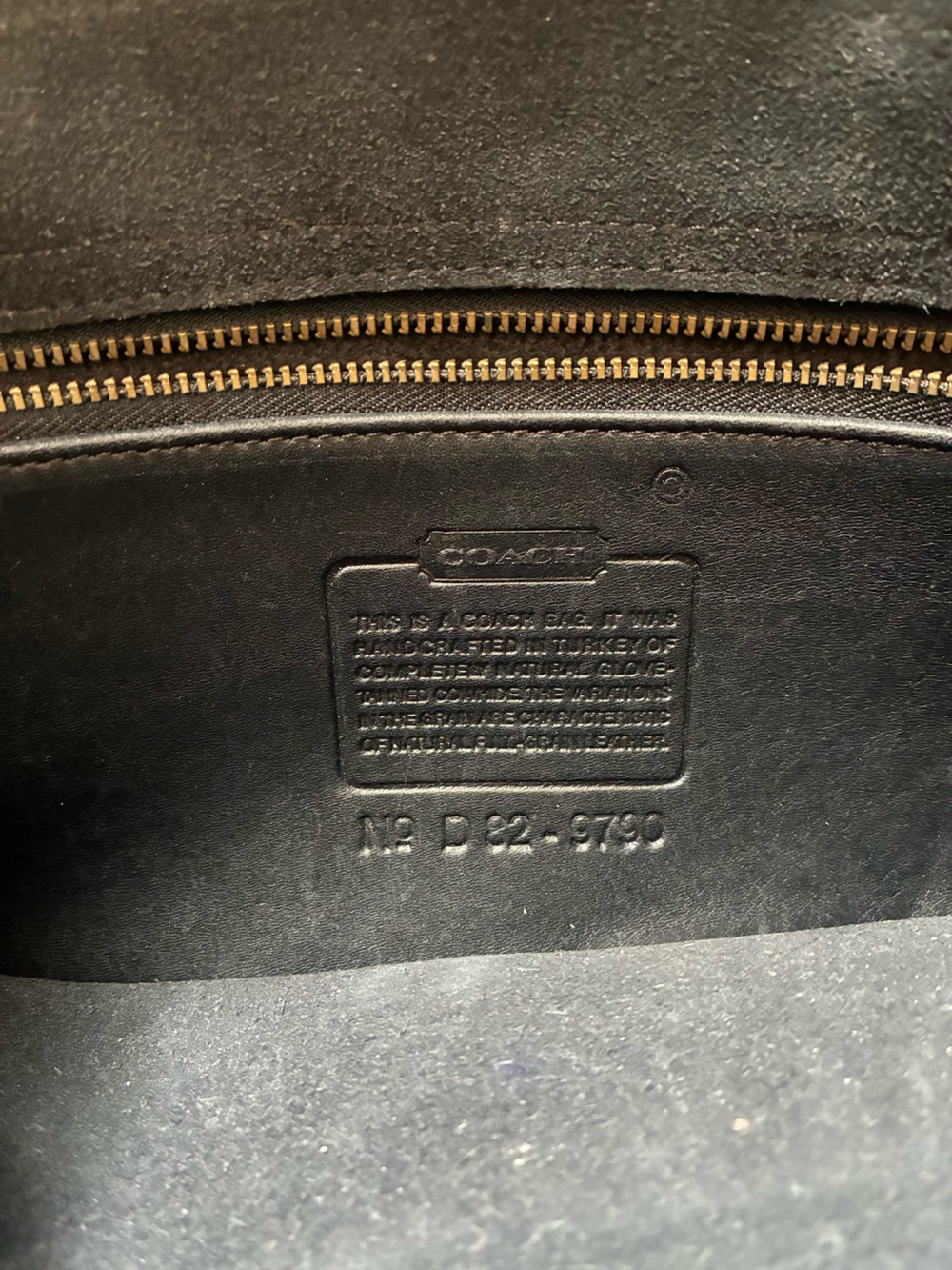 Vintage Coach City Bag Black Leather Brass Turnlock Crossbody Shoulder Bag - Picture 13 of 13